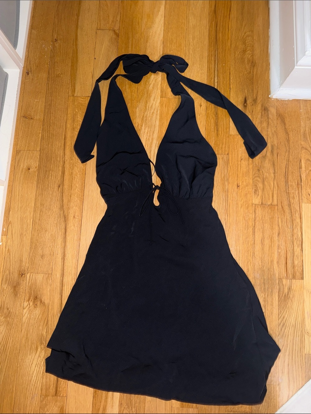 NWT Abercrombie Black Halter Mini Dress